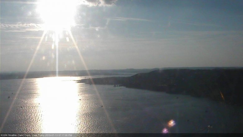 Lake Travis webcam, July 13, 2019 6:20 PM CT