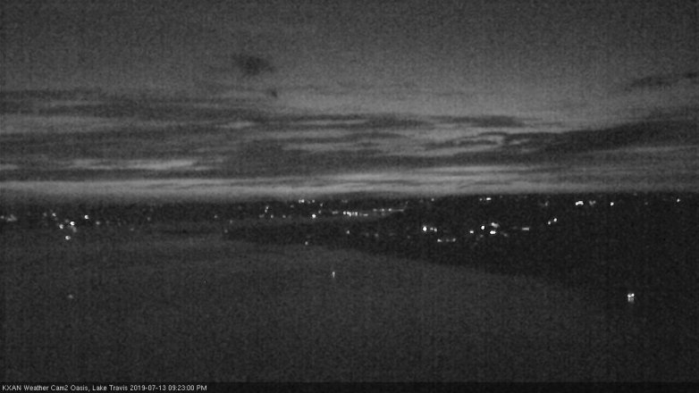 Lake Travis webcam, July 13, 2019 8:25 PM CT