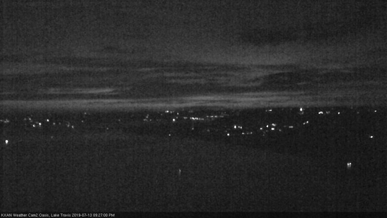 Lake Travis webcam, July 13, 2019 8:30 PM CT