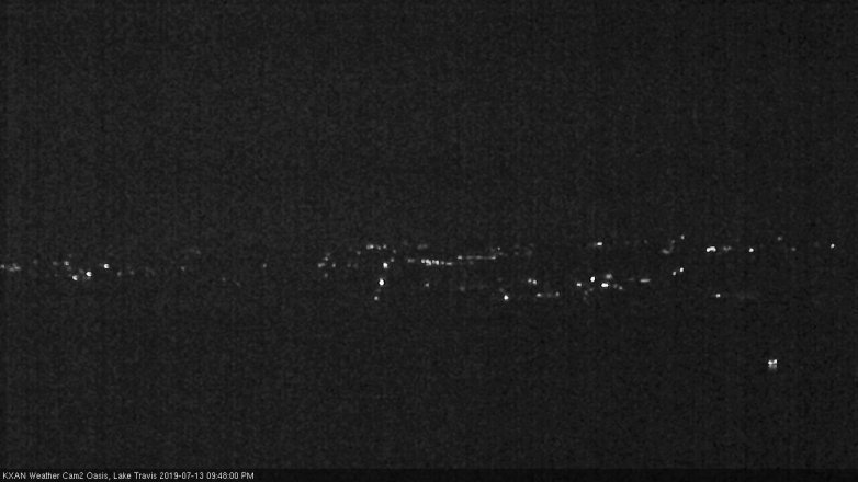 Lake Travis webcam, July 13, 2019 8:50 PM CT