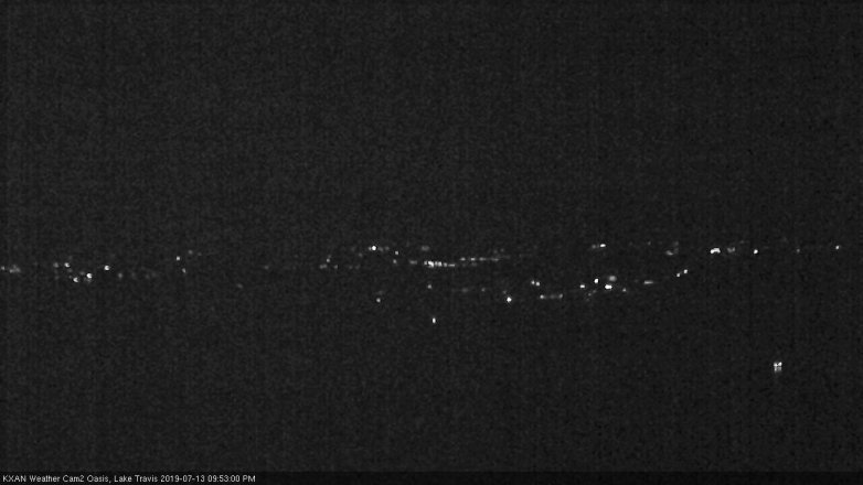 Lake Travis webcam, July 13, 2019 8:55 PM CT