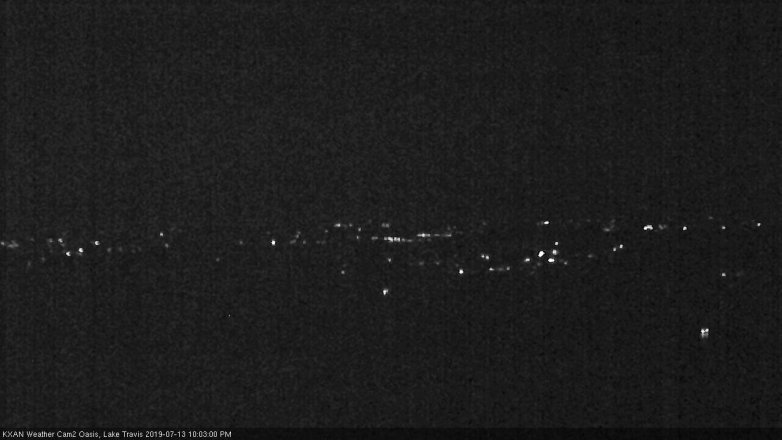 Lake Travis webcam, July 13, 2019 9:05 PM CT