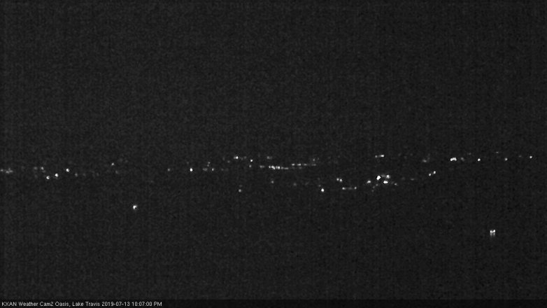 Lake Travis webcam, July 13, 2019 9:10 PM CT
