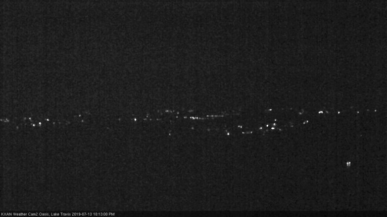 Lake Travis webcam, July 13, 2019 9:15 PM CT