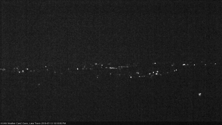 Lake Travis webcam, July 13, 2019 9:20 PM CT