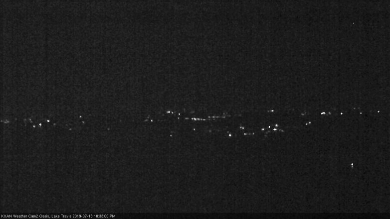 Lake Travis webcam, July 13, 2019 9:35 PM CT