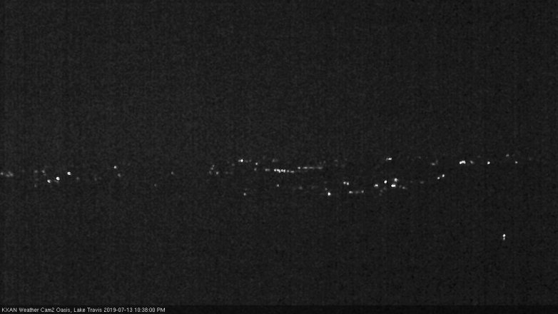 Lake Travis webcam, July 13, 2019 9:40 PM CT