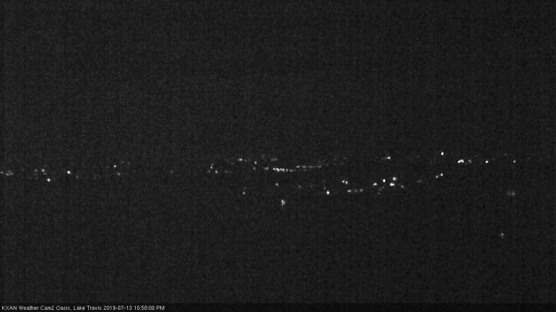 Lake Travis webcam, July 13, 2019 10:00 PM CT