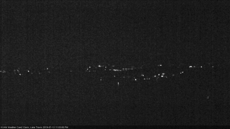Lake Travis webcam, July 13, 2019 10:05 PM CT