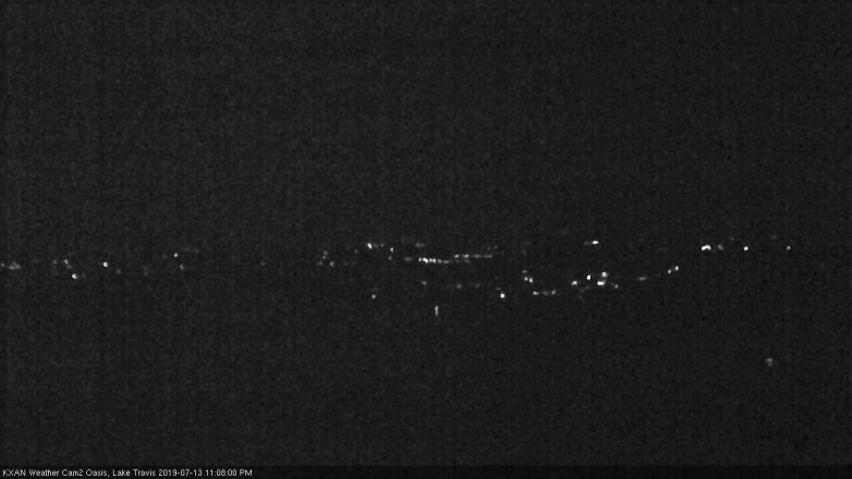Lake Travis webcam, July 13, 2019 10:10 PM CT