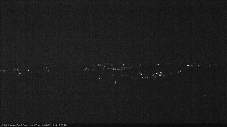 Lake Travis webcam, July 13, 2019 10:20 PM CT
