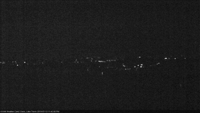 Lake Travis webcam, July 13, 2019 10:45 PM CT