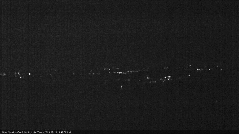 Lake Travis webcam, July 13, 2019 10:50 PM CT