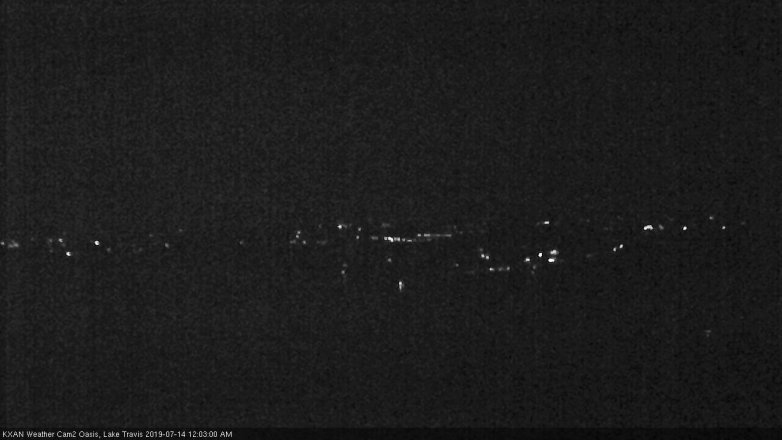Lake Travis webcam, July 13, 2019 11:05 PM CT