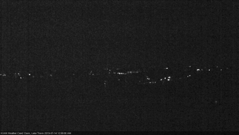 Lake Travis webcam, July 13, 2019 11:10 PM CT