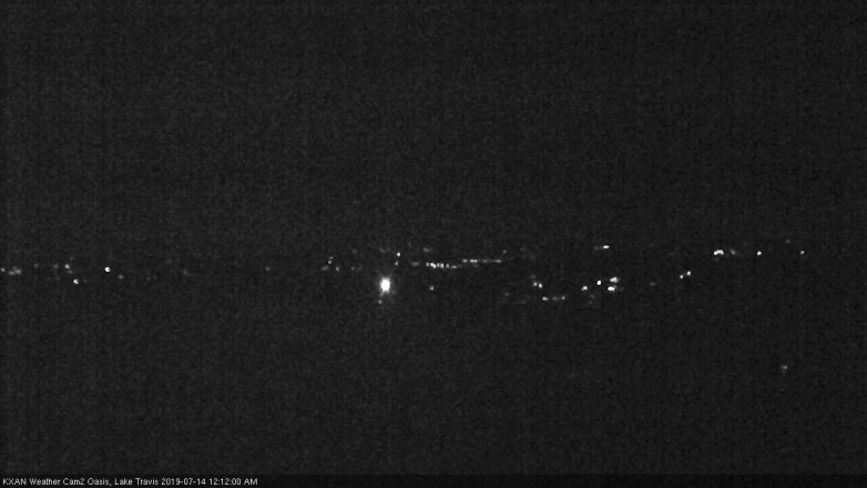 Lake Travis webcam, July 13, 2019 11:15 PM CT