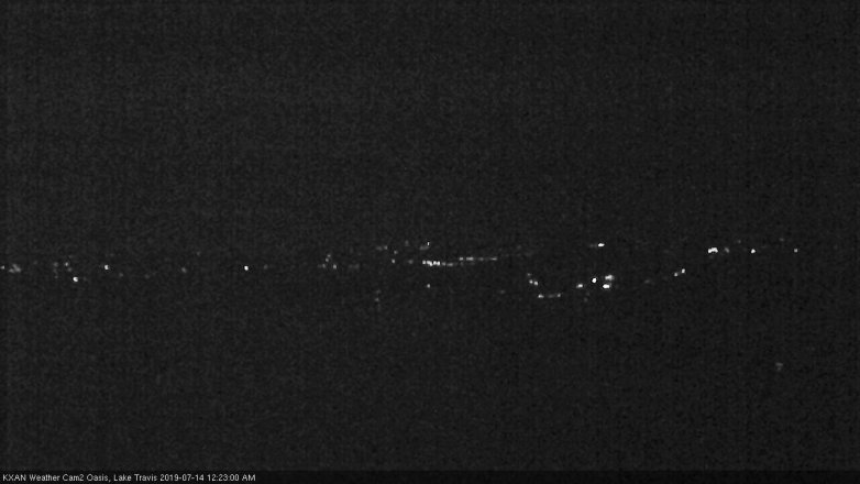 Lake Travis webcam, July 13, 2019 11:25 PM CT