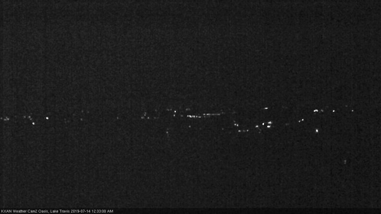 Lake Travis webcam, July 13, 2019 11:35 PM CT