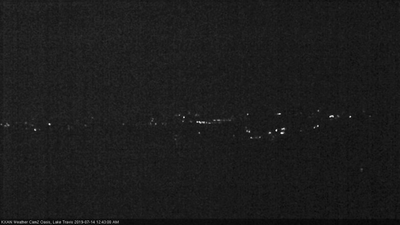 Lake Travis webcam, July 13, 2019 11:45 PM CT