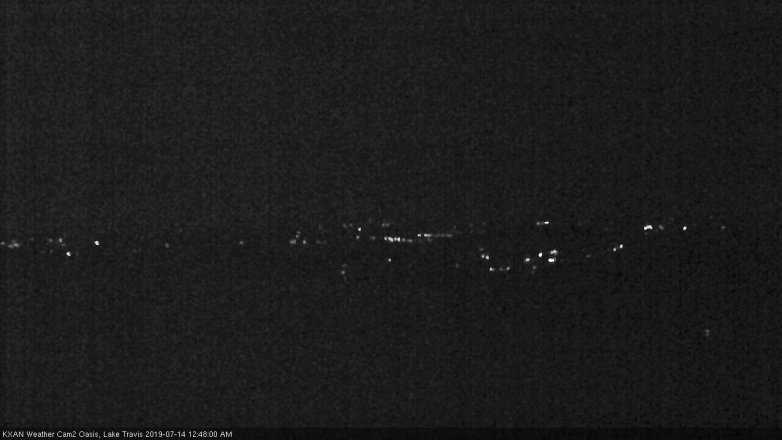 Lake Travis webcam, July 13, 2019 11:50 PM CT