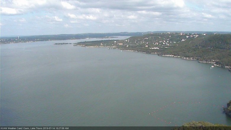 Lake Travis webcam, July 14, 2019 9:30 AM CT