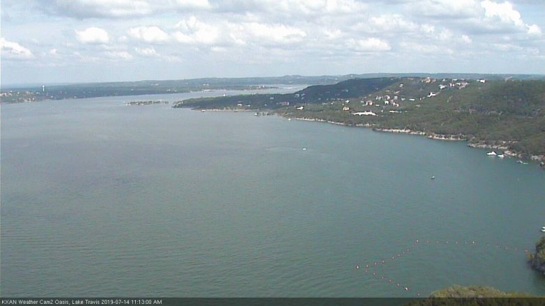 Lake Travis webcam, July 14, 2019 10:15 AM CT