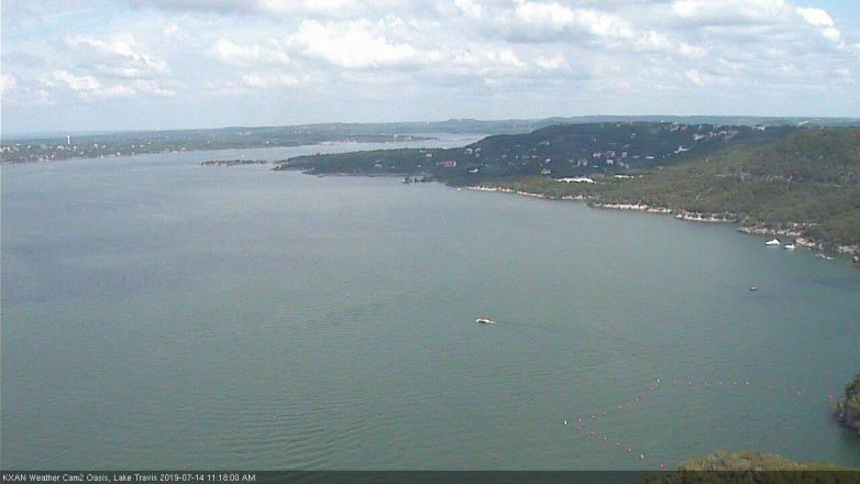 Lake Travis webcam, July 14, 2019 10:20 AM CT