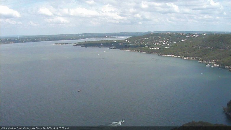 Lake Travis webcam, July 14, 2019 10:25 AM CT