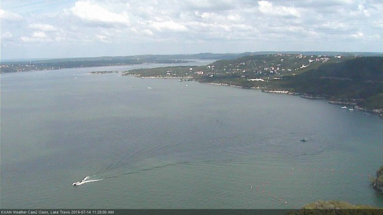Lake Travis webcam, July 14, 2019 10:30 AM CT