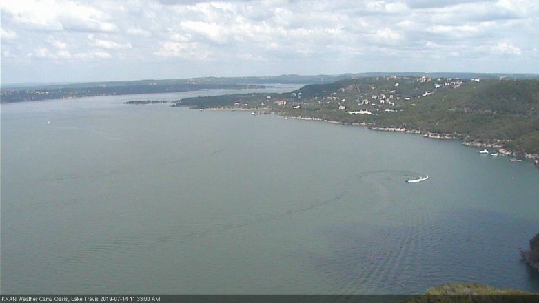 Lake Travis webcam, July 14, 2019 10:35 AM CT