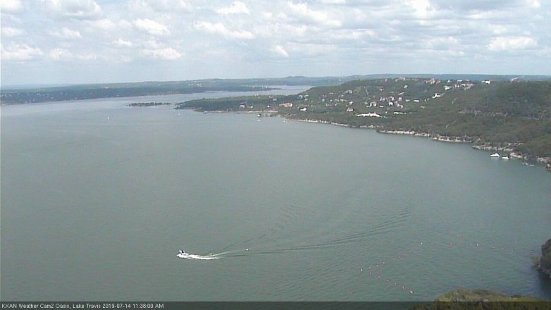 Lake Travis webcam, July 14, 2019 10:40 AM CT