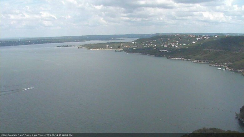 Lake Travis webcam, July 14, 2019 10:50 AM CT