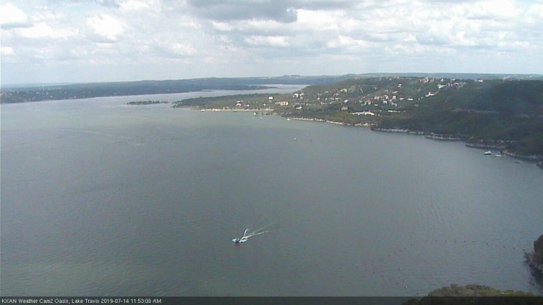 Lake Travis webcam, July 14, 2019 10:55 AM CT