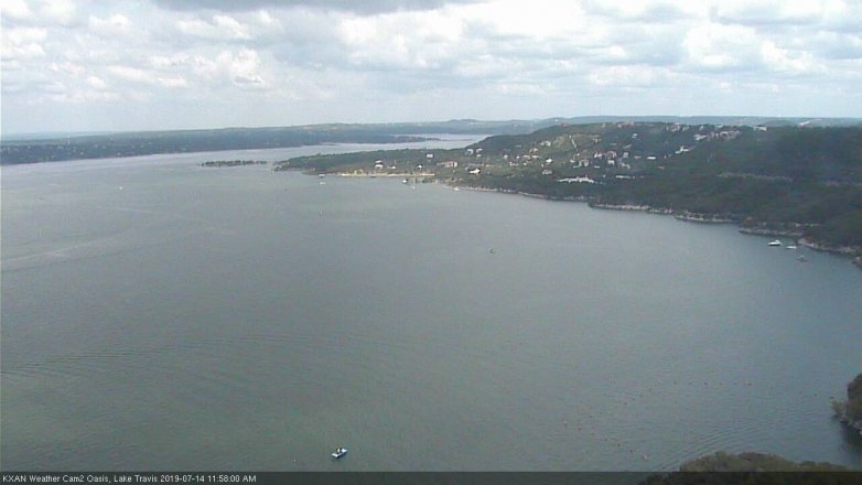 Lake Travis webcam, July 14, 2019 11:00 AM CT