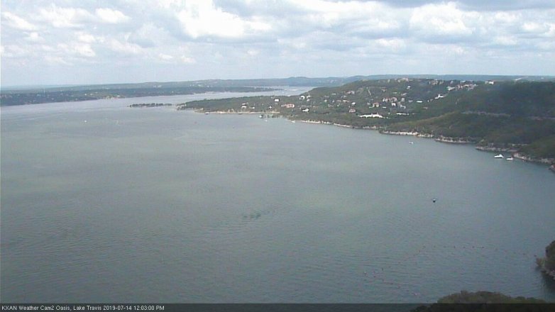 Lake Travis webcam, July 14, 2019 11:05 AM CT