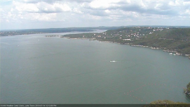 Lake Travis webcam, July 14, 2019 11:15 AM CT