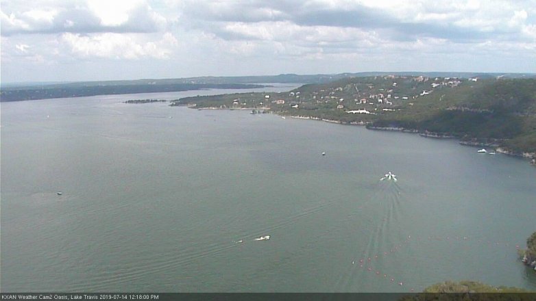 Lake Travis webcam, July 14, 2019 11:20 AM CT
