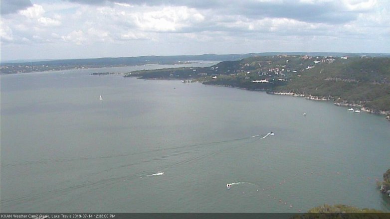 Lake Travis webcam, July 14, 2019 11:35 AM CT