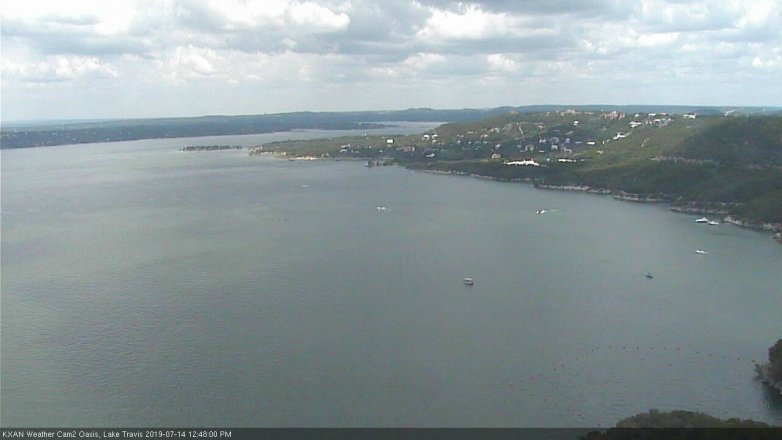 Lake Travis webcam, July 14, 2019 11:50 AM CT