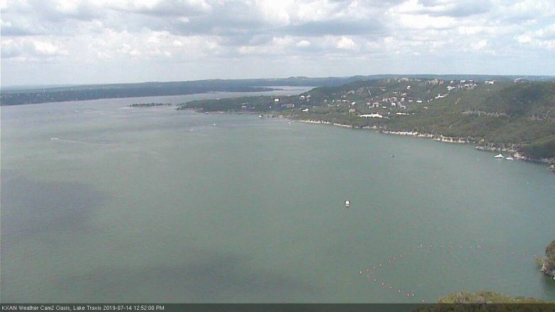 Lake Travis webcam, July 14, 2019 11:55 AM CT