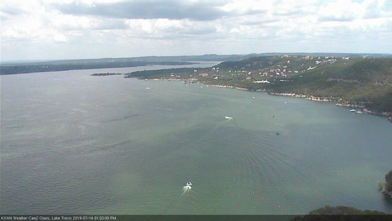 Lake Travis webcam, July 14, 2019 12:05 PM CT