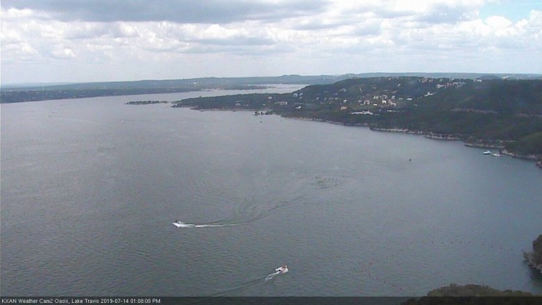 Lake Travis webcam, July 14, 2019 12:10 PM CT