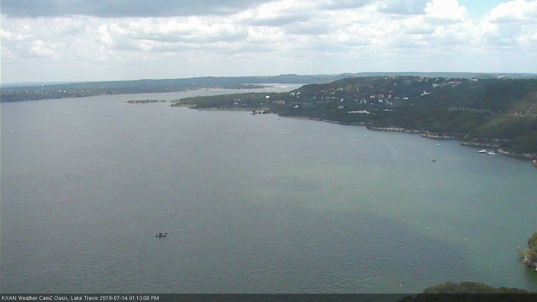 Lake Travis webcam, July 14, 2019 12:15 PM CT