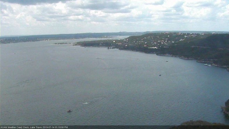 Lake Travis webcam, July 14, 2019 12:20 PM CT