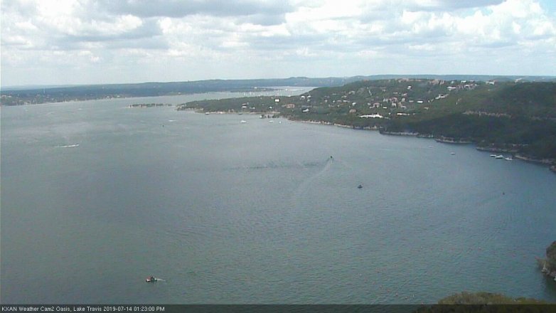 Lake Travis webcam, July 14, 2019 12:25 PM CT
