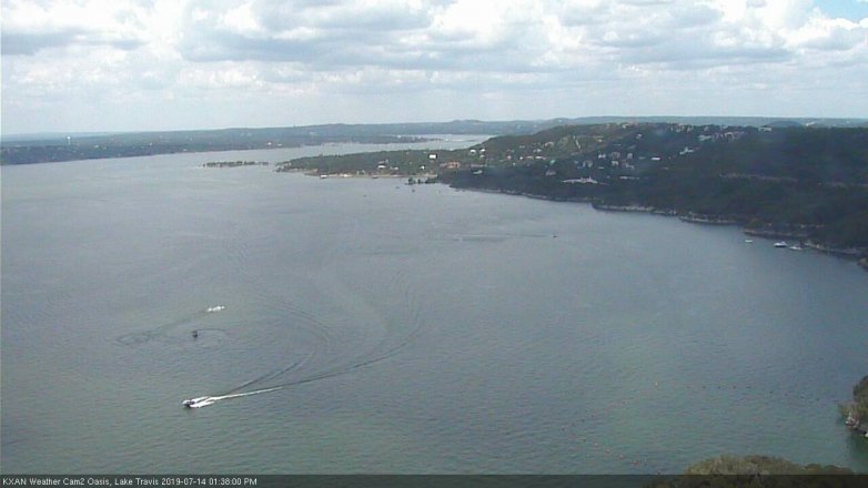 Lake Travis webcam, July 14, 2019 12:40 PM CT
