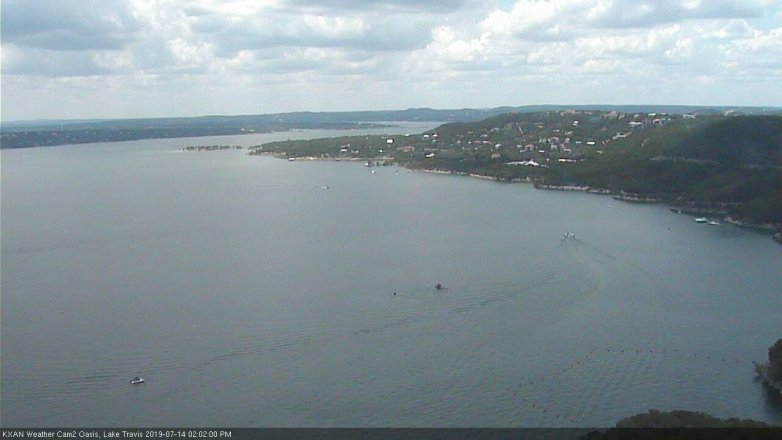 Lake Travis webcam, July 14, 2019 1:05 PM CT