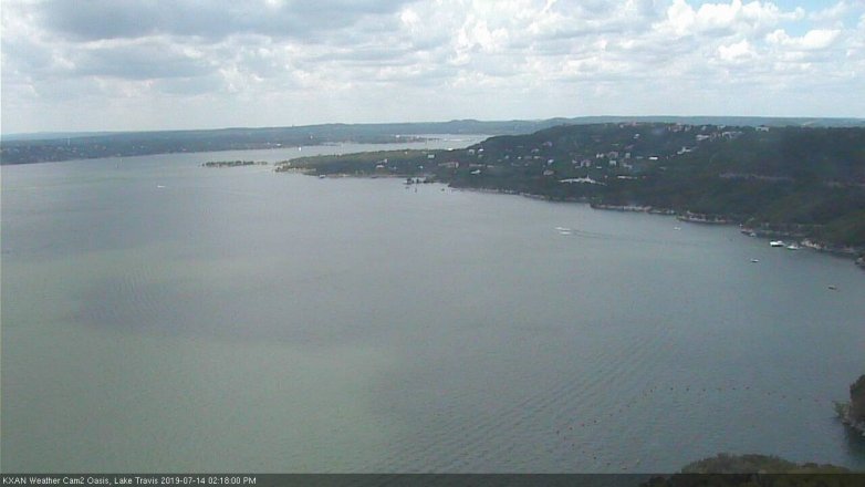 Lake Travis webcam, July 14, 2019 1:20 PM CT