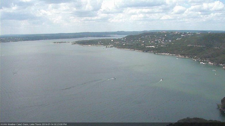 Lake Travis webcam, July 14, 2019 1:25 PM CT