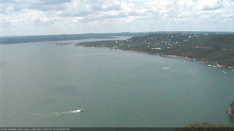 Lake Travis webcam, July 14, 2019 1:50 PM CT